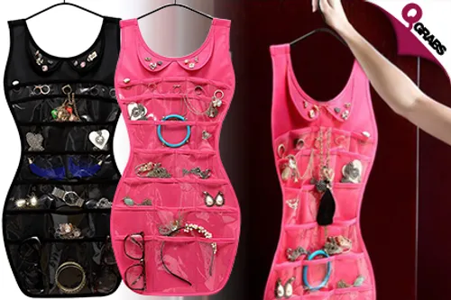 For QR49, Keep All Your Pretty Pieces Together with a Topdot Jewelry Organizer - Choose from Two Colors in a Fun Design! (QR79 Value)